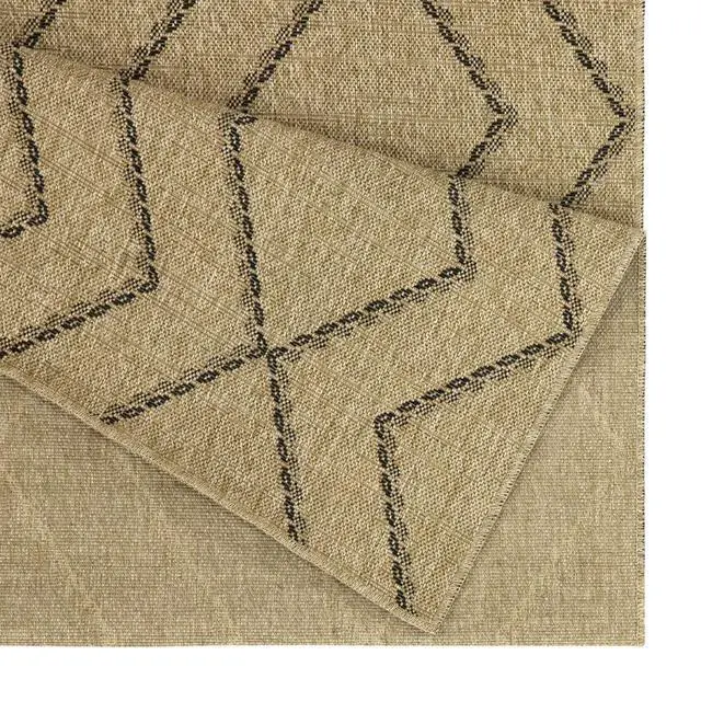 Alt view image 4 of 4 - Jute/Black 7 ft. 10 in. x 10 ft. 3 in. Indoor/Outdoor Area Rug