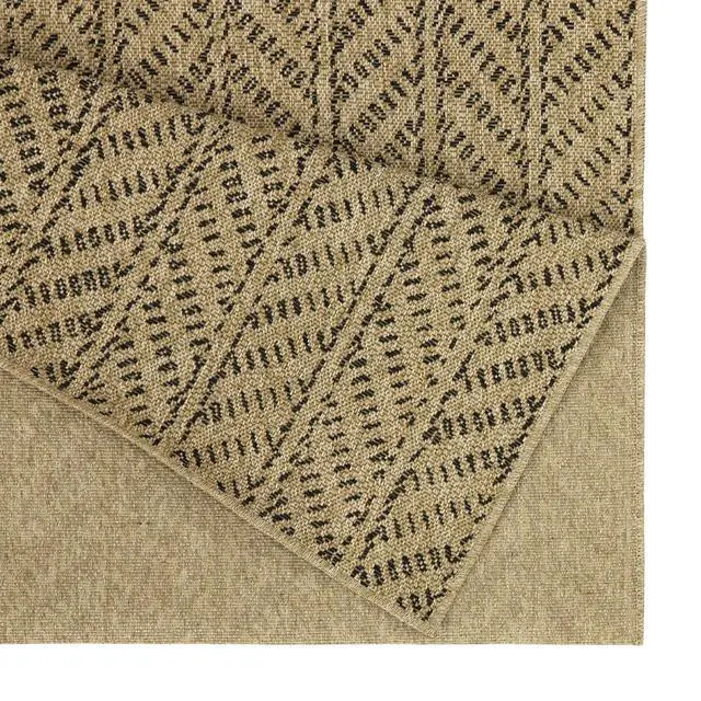 Alt view image 3 of 4 - Jute/Black 2 ft. 7 in. x 7 ft. 3 in. Indoor/Outdoor Area Rug