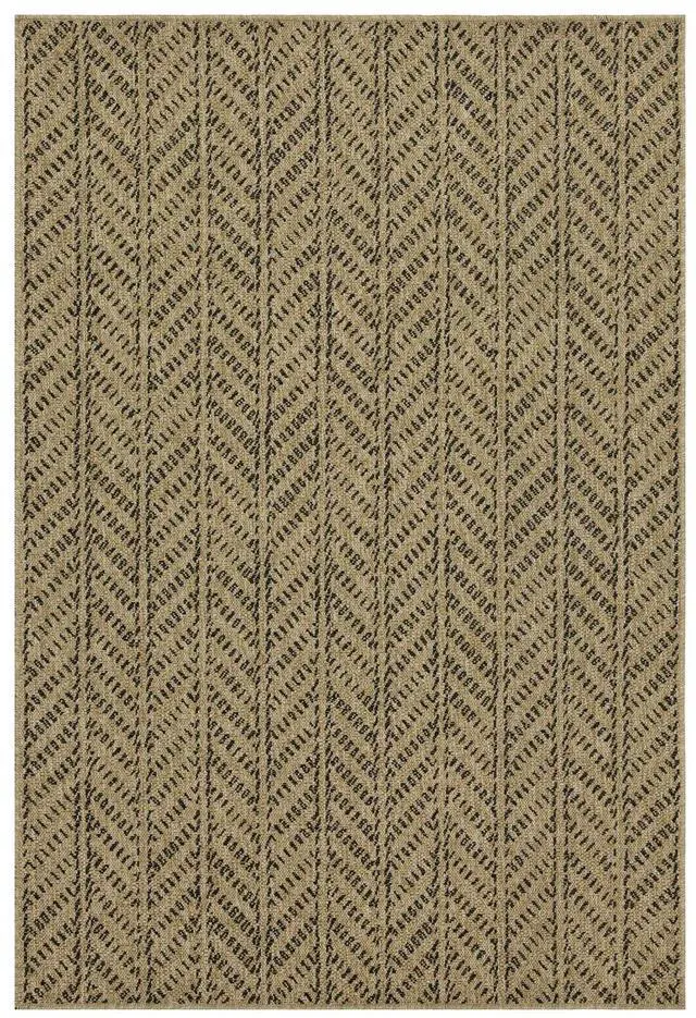 Alt view image 2 of 4 - Jute/Black 2 ft. 7 in. x 7 ft. 3 in. Indoor/Outdoor Area Rug