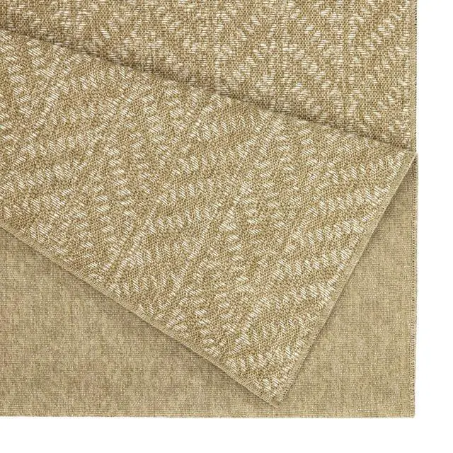 Alt view image 3 of 4 - Jute/White 2 ft. 7 in. x 7 ft. 3 in. Indoor/Outdoor Area Rug