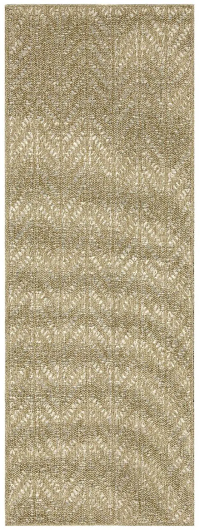 Main image of Jute/White 2 ft. 7 in. x 7 ft. 3 in. Indoor/Outdoor Area Rug