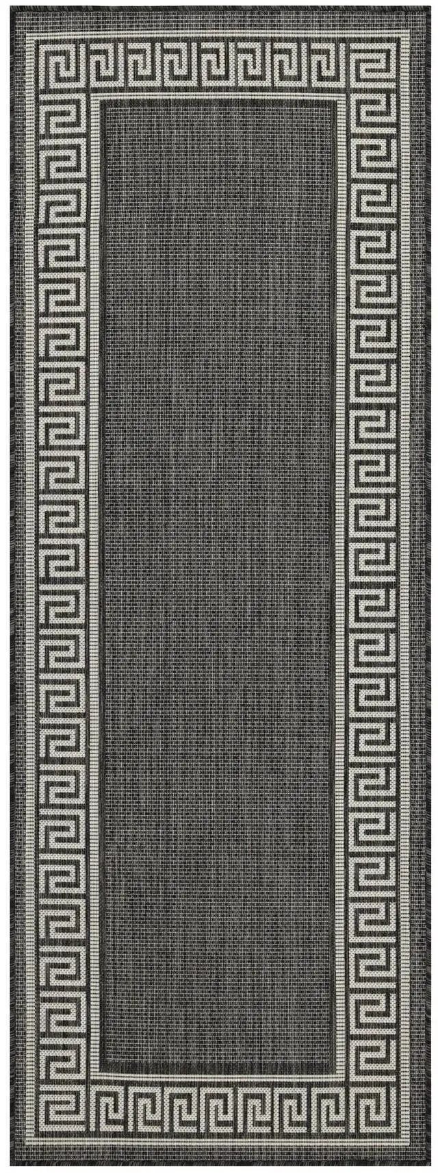 Alt view image 2 of 4 - Sunshine GC_HAR2002 Anthracite 7 ft. 10 in. x 10 ft. 3 in. Indoor/Outdoor Area Rug