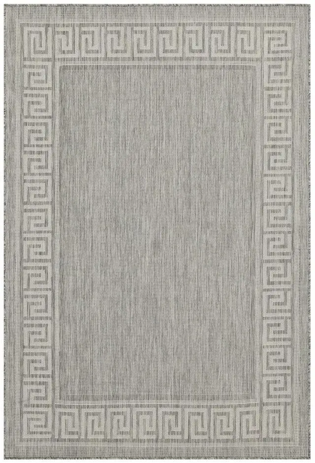 Alt view image 3 of 4 - Sunshine GC_HAR2003 Silver 2 ft. 7 in. x 7 ft. 3 in. Indoor/Outdoor Area Rug