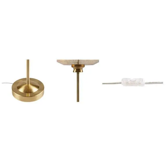 Alt view image 4 of 7 - 17" Mercury Glass Table Lamp Gold See Below