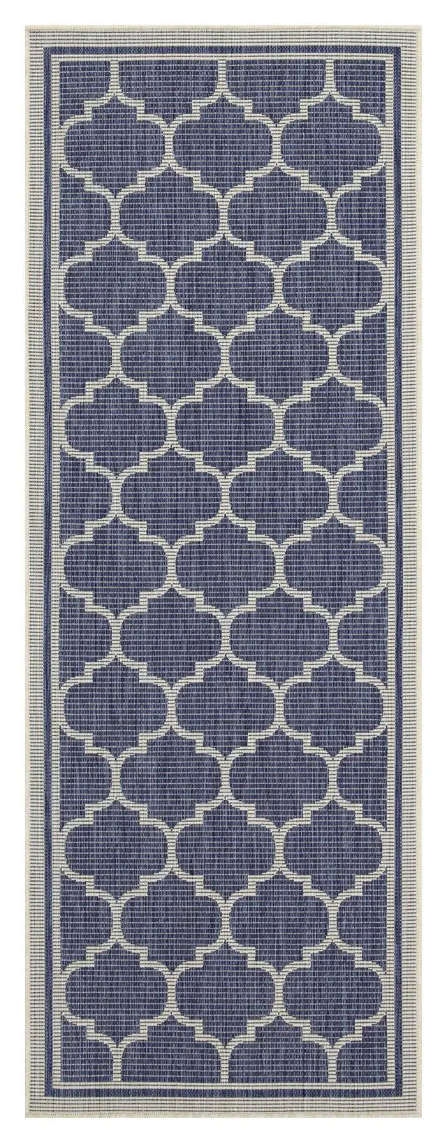 Alt view image 2 of 4 - Sunshine GC_HAR2004 Blue 7 ft. 10 in. x 10 ft. 3 in. Indoor/Outdoor Area Rug