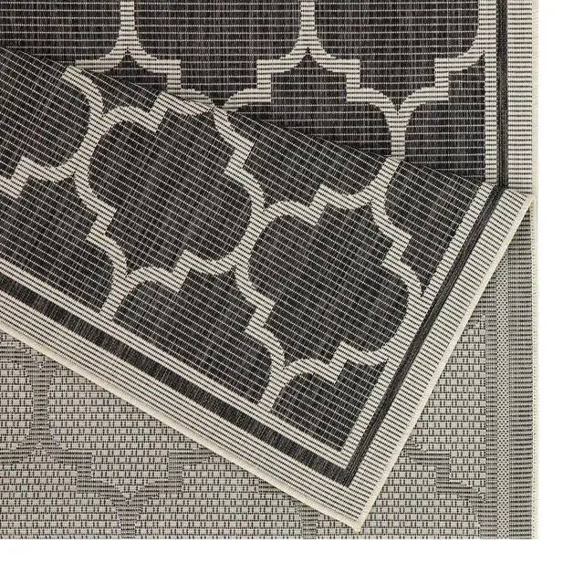 Alt view image 3 of 4 - Sunshine GC_HAR2005 Anthracite 5 ft. 3 in. x 7 ft. 3 in. Indoor/Outdoor Area Rug