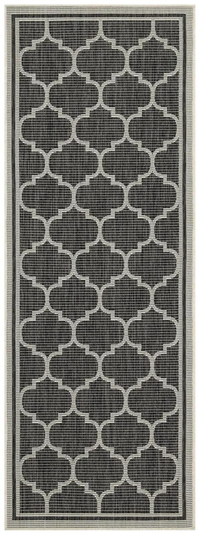 Alt view image 4 of 4 - Sunshine GC_HAR2005 Anthracite 5 ft. 3 in. x 7 ft. 3 in. Indoor/Outdoor Area Rug