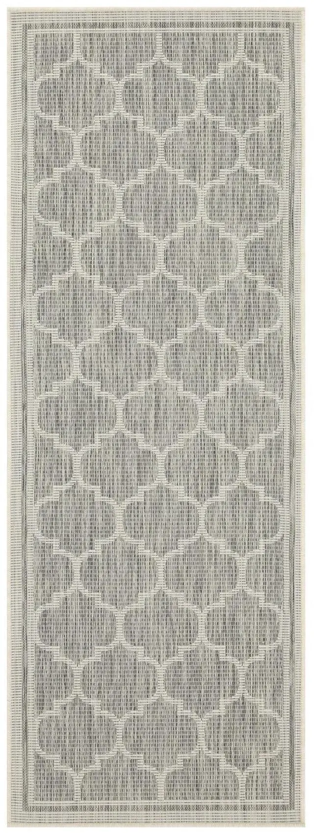 Alt view image 3 of 4 - Sunshine GC_HAR2006 Silver 5 ft. 3 in. x 7 ft. 3 in. Indoor/Outdoor Area Rug