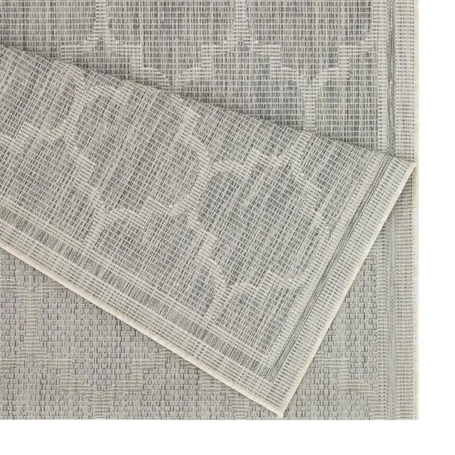 Alt view image 2 of 4 - Sunshine GC_HAR2006 Silver 5 ft. 3 in. x 7 ft. 3 in. Indoor/Outdoor Area Rug