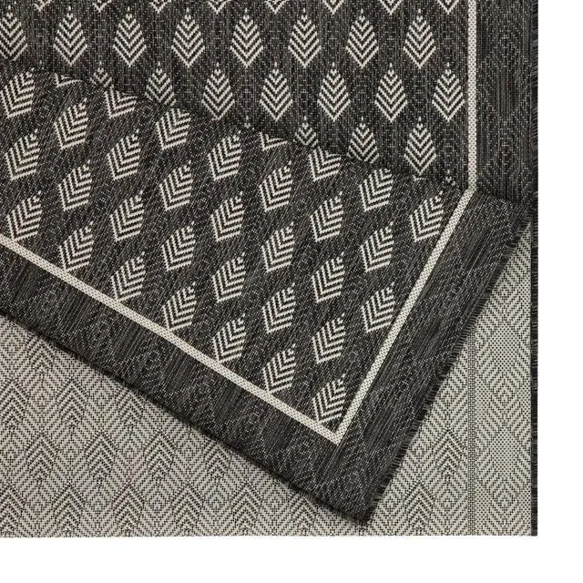 Alt view image 2 of 4 - Sunshine GC_HAR2008 Anthracite 5 ft. 3 in. x 7 ft. 3 in. Indoor/Outdoor Area Rug