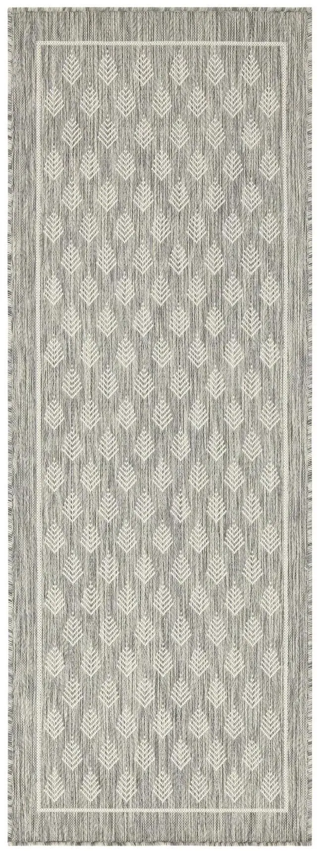 Alt view image 2 of 4 - Sunshine GC_HAR2009 Silver 7 ft. 10 in. x 10 ft. 3 in. Indoor/Outdoor Area Rug