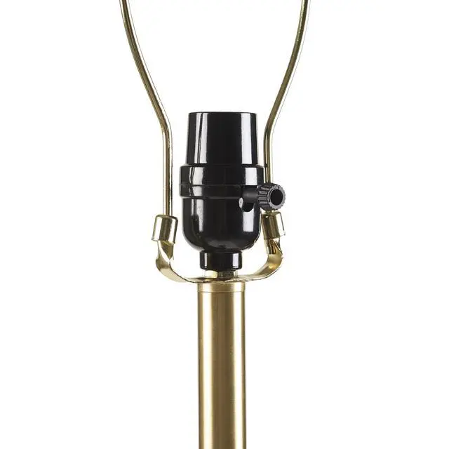 Alt view image 5 of 7 - 1- Piece one Size Textured Ceramic Table Lamp with Fluted Fabric Shade