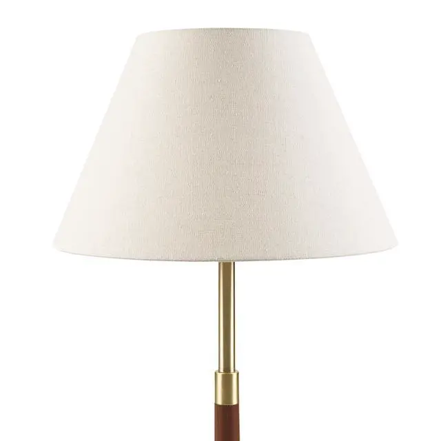 Alt view image 7 of 7 - 1- Piece one Size Textured Ceramic Table Lamp with Fluted Fabric Shade