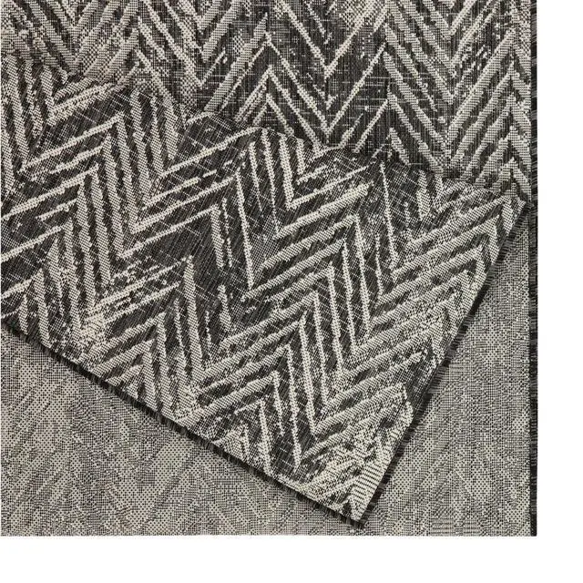 Alt view image 4 of 4 - Sunshine GC_HAR2011 Anthracite 2 ft. 7 in. x 7 ft. 3 in. Indoor/Outdoor Area Rug