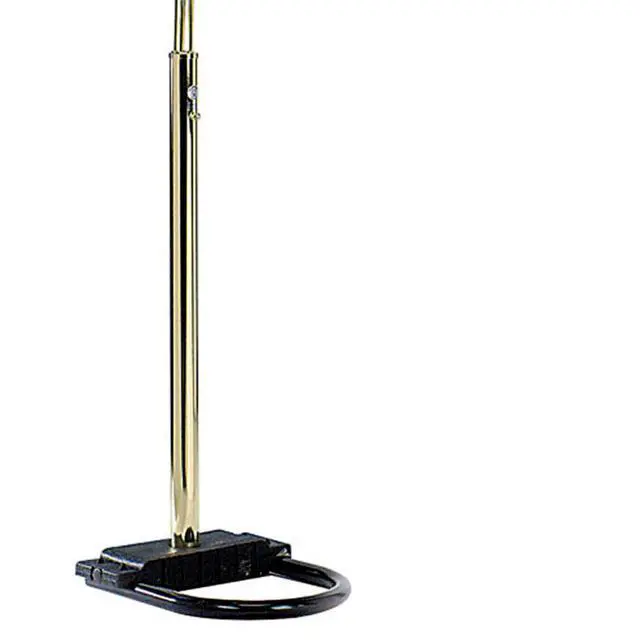 Alt view image 4 of 5 - 84" Tall Metal Floor Lamp with Polished Brass Finish and 5 Adjustable Arch Arms