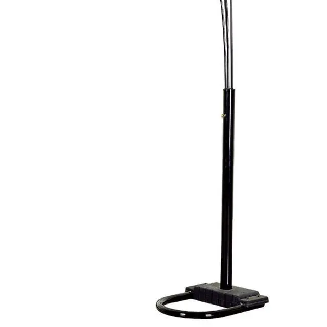 Alt view image 2 of 5 - 84" Tall Floor Lamp W/ Black Finish and 4 Arch Arms, Crystal Chandelier Design