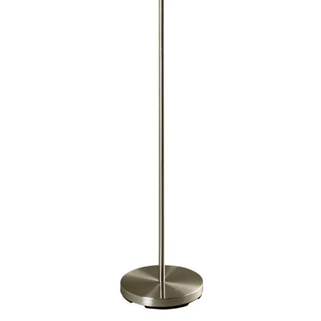 Alt view image 5 of 5 - 66" Tall Metal Floor Lamp, Retro Design with Black and Red Shade