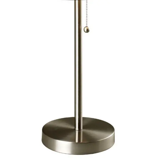 Alt view image 5 of 5 - 33" Tall Metal Table Lamp, Retro Design with Black and White Shade