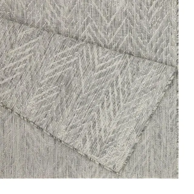 Alt view image 4 of 4 - Sunshine GC_HAR2012 Silver 7 ft. 10 in. x 10 ft. 3 in. Indoor/Outdoor Area Rug
