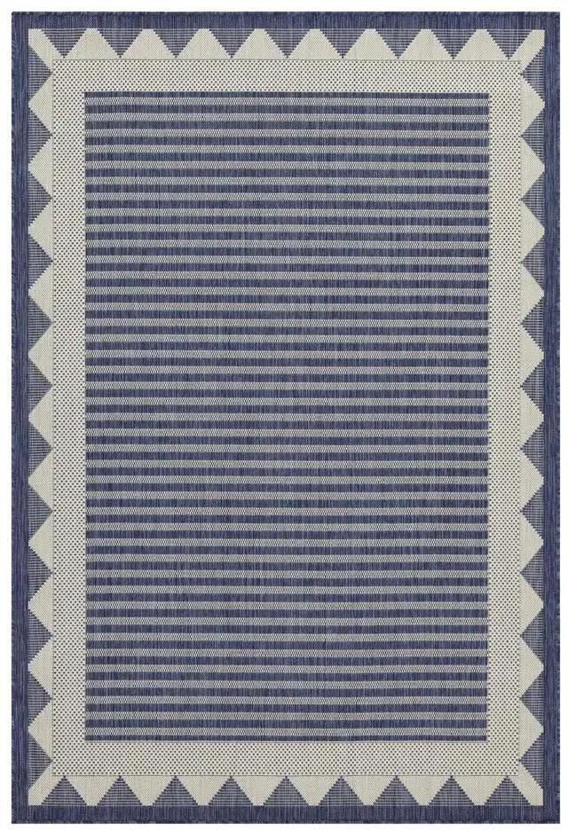 Alt view image 3 of 4 - Sunshine GC_HAR2013 Blue 2 ft. 7 in. x 7 ft. 3 in. Indoor/Outdoor Area Rug