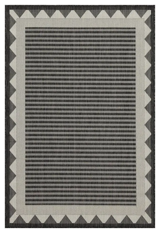 Alt view image 3 of 4 - Sunshine GC_HAR2014 Anthracite 2 ft. 7 in. x 7 ft. 3 in. Indoor/Outdoor Area Rug