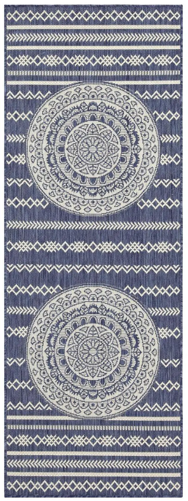Alt view image 2 of 4 - Sunshine GC_HAR2016 Blue 7 ft. 10 in. x 10 ft. 3 in. Indoor/Outdoor Area Rug