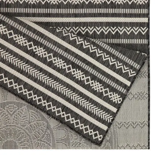 Alt view image 3 of 4 - Sunshine GC_HAR2017 Anthracite 7 ft. 10 in. x 10 ft. 3 in. Indoor/Outdoor Area Rug
