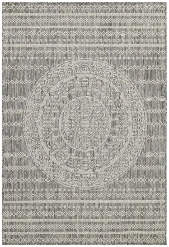 Alt view image 3 of 4 - Sunshine GC_HAR2018 Silver 2 ft. 7 in. x 7 ft. 3 in. Indoor/Outdoor Area Rug