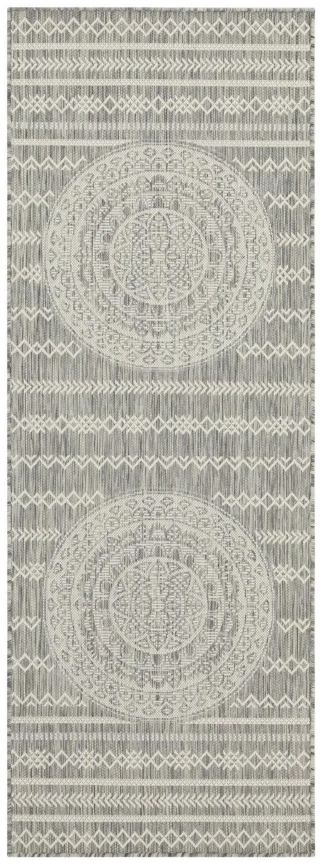 Main image of Sunshine GC_HAR2018 Silver 2 ft. 7 in. x 7 ft. 3 in. Indoor/Outdoor Area Rug