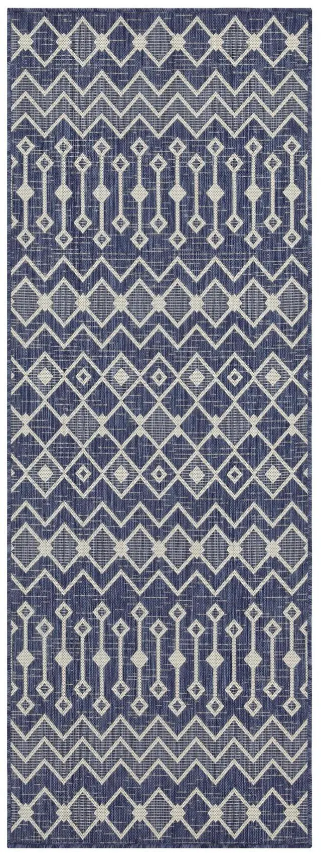 Alt view image 4 of 4 - Sunshine GC_HAR2019 Blue 5 ft. 3 in. x 7 ft. 3 in. Indoor/Outdoor Area Rug