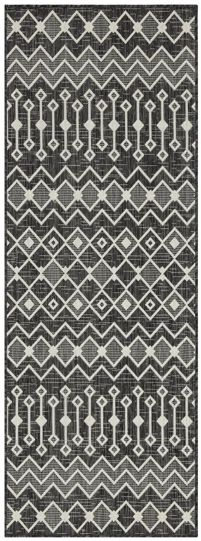 Alt view image 3 of 4 - Sunshine GC_HAR2020 Anthracite 5 ft. 3 in. x 7 ft. 3 in. Indoor/Outdoor Area Rug