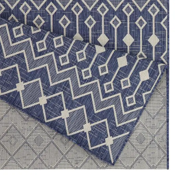 Alt view image 2 of 4 - Sunshine GC_HAR2019 Blue 5 ft. 3 in. x 7 ft. 3 in. Indoor/Outdoor Area Rug