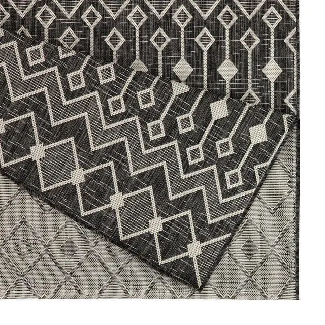 Alt view image 4 of 4 - Sunshine GC_HAR2020 Anthracite 5 ft. 3 in. x 7 ft. 3 in. Indoor/Outdoor Area Rug