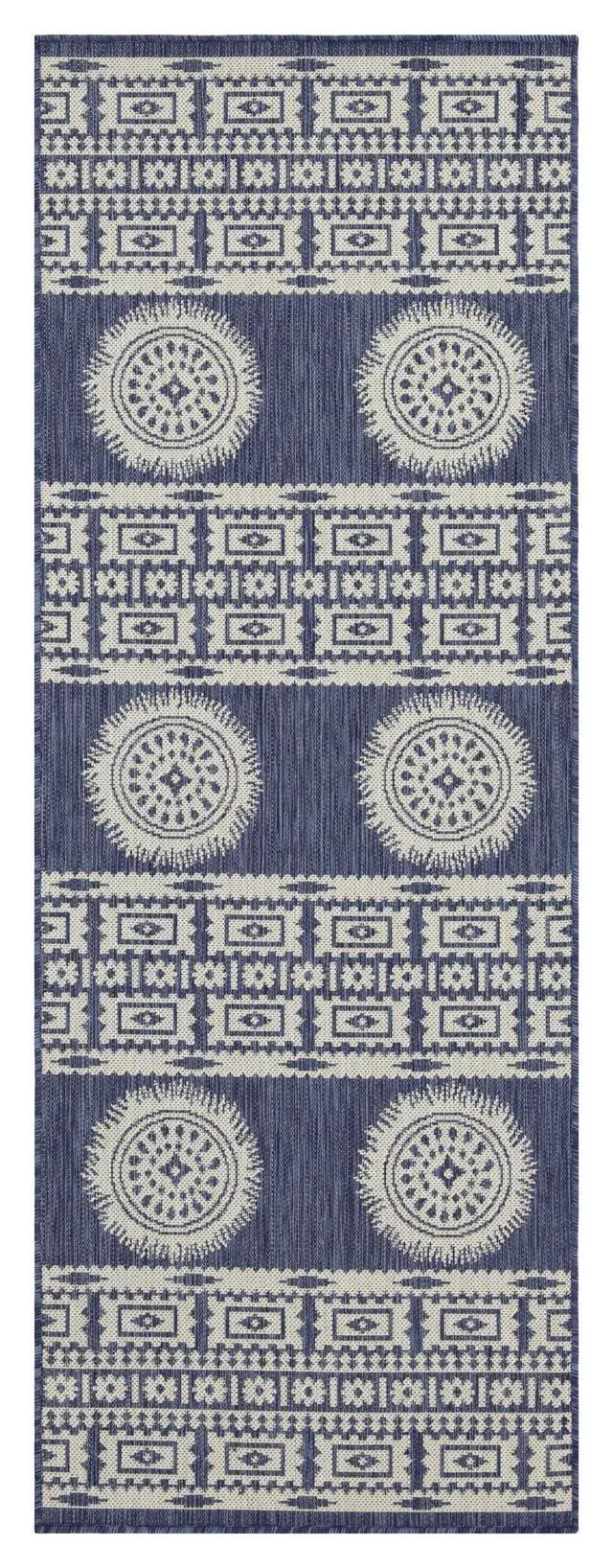 Alt view image 4 of 4 - Sunshine GC_HAR2022 Blue 5 ft. 3 in. x 7 ft. 3 in. Indoor/Outdoor Area Rug