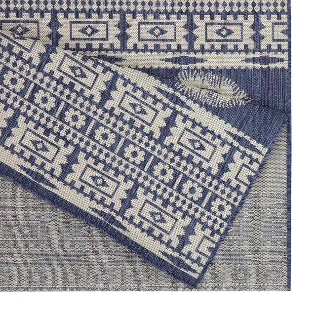 Alt view image 2 of 4 - Sunshine GC_HAR2022 Blue 5 ft. 3 in. x 7 ft. 3 in. Indoor/Outdoor Area Rug