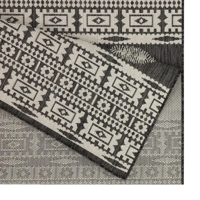 Alt view image 3 of 4 - Sunshine GC_HAR2023 Anthracite 5 ft. 3 in. x 7 ft. 3 in. Indoor/Outdoor Area Rug