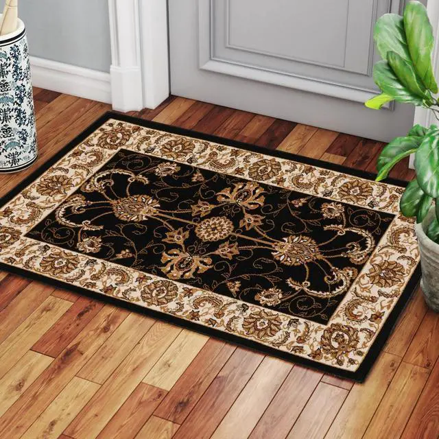 Main image of Manchester GC_HER5001 Black 2 ft. x 3 ft. Area Rug