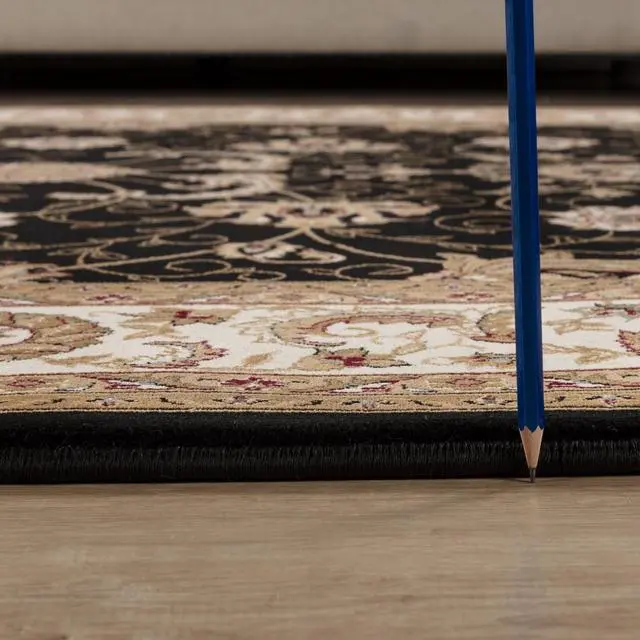 Alt view image 3 of 4 - Manchester GC_HER5001 Black 2 ft. x 3 ft. Area Rug
