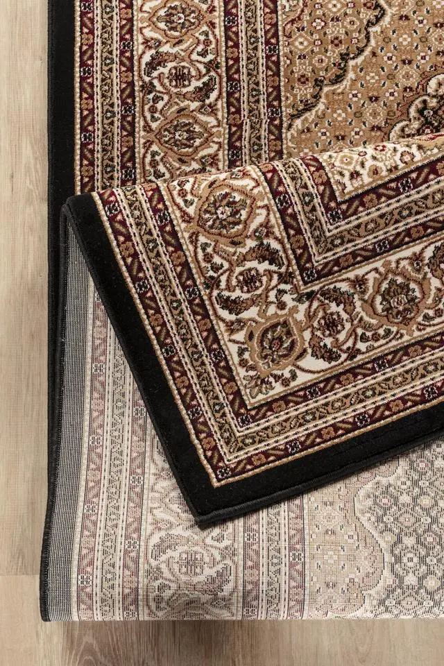 Alt view image 3 of 4 - Manchester GC_HER5003 Black 7 ft. 10 in. x 10 ft. 6 in. Area Rug