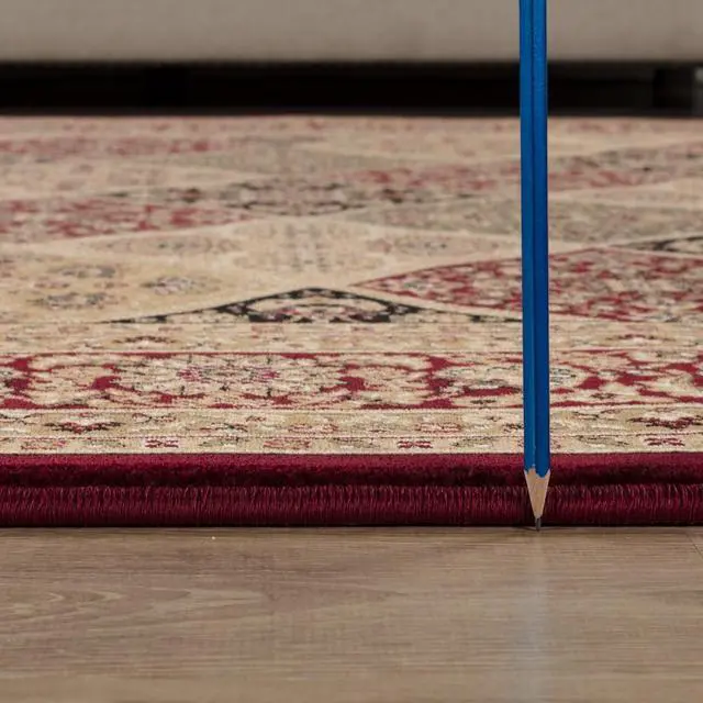 Alt view image 4 of 4 - Manchester GC_HER5005 Red 5 ft. 3 in. x 7 ft. 3 in. Area Rug