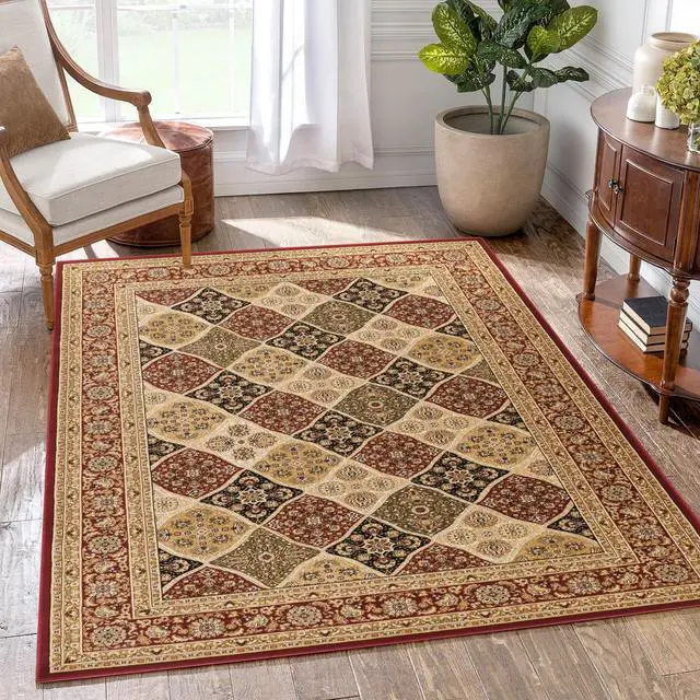 Alt view image 2 of 4 - Manchester GC_HER5005 Red 5 ft. 3 in. x 7 ft. 3 in. Area Rug