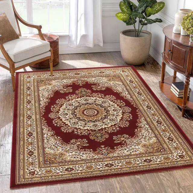 Alt view image 2 of 4 - Manchester GC_HER5007 Red 5 ft. 3 in. x 7 ft. 3 in. Area Rug