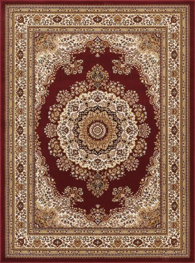 Alt view image 4 of 4 - Manchester GC_HER5007 Red 2 ft. x 3 ft. Area Rug