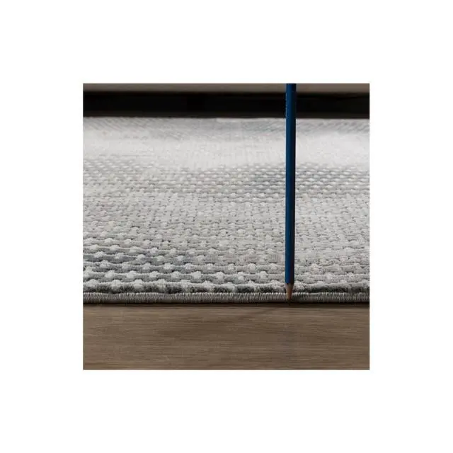 Alt view image 5 of 6 - Geometrix GC_DIM1002 Gray 7 ft. 10 in. x 10 ft. 6 in. Area Rug