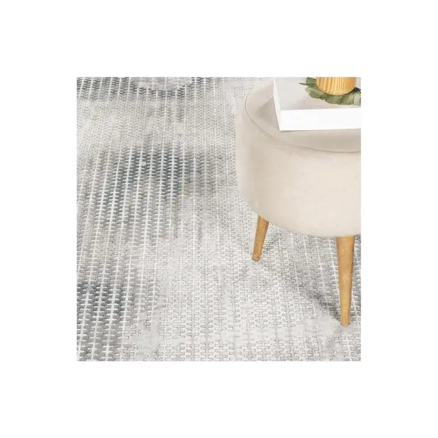 Alt view image 6 of 6 - Geometrix GC_DIM1002 Gray 7 ft. 10 in. x 10 ft. 6 in. Area Rug