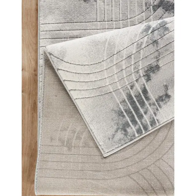 Alt view image 4 of 6 - Geometrix GC_DIM1003 Gray 7 ft. 10 in. x 10 ft. 6 in. Area Rug