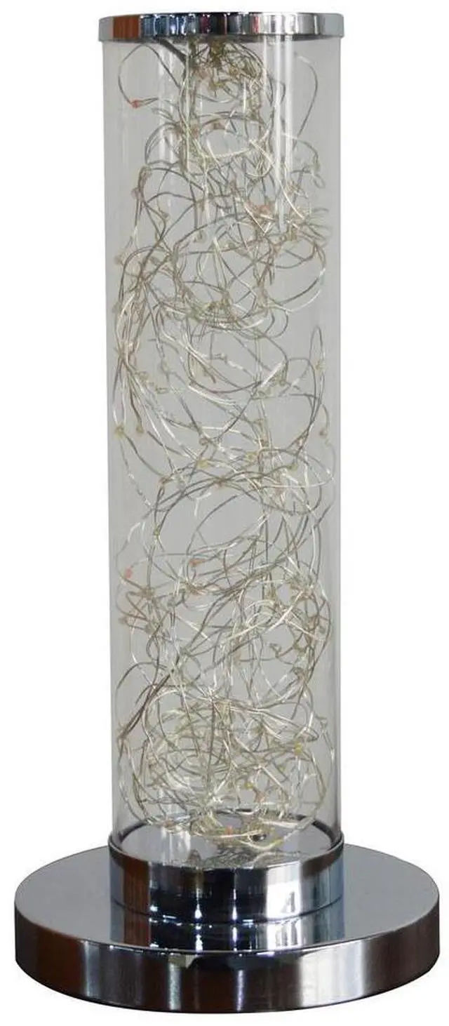 Main image of 13-inch Exposed Rope Led Minari Clear Column Floor Lamp