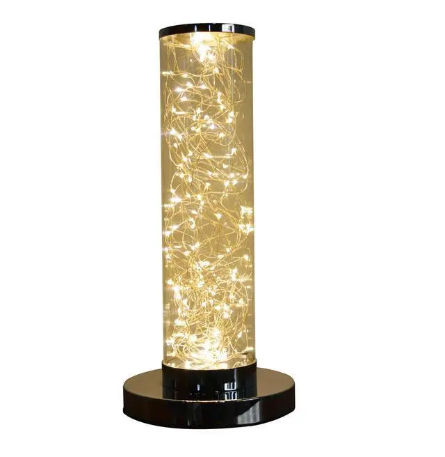 Alt view image 2 of 5 - 13-inch Exposed Rope Led Minari Clear Column Floor Lamp