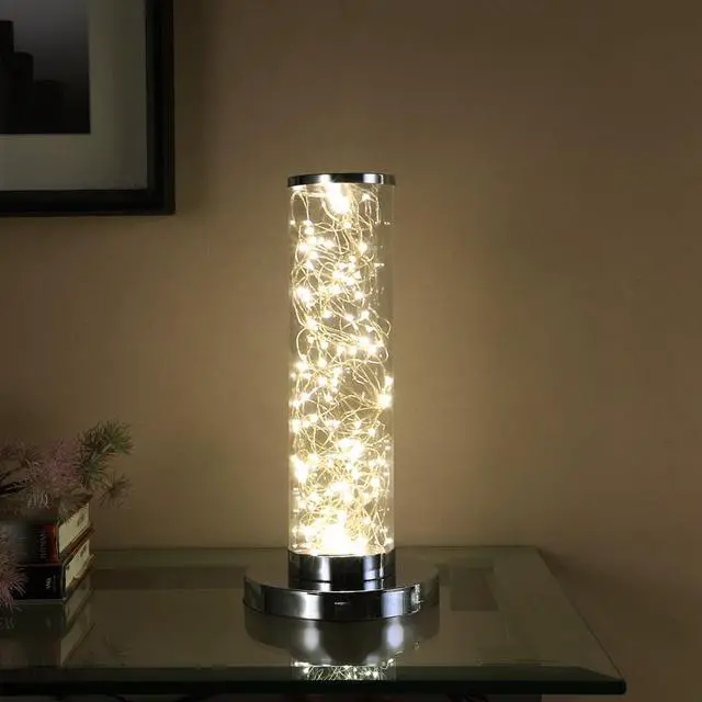 Alt view image 4 of 5 - 13-inch Exposed Rope Led Minari Clear Column Floor Lamp