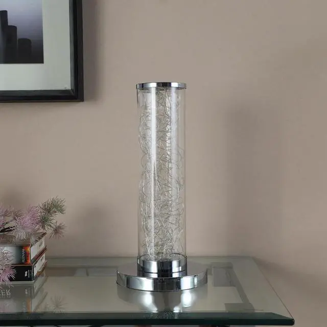 Alt view image 5 of 5 - 13-inch Exposed Rope Led Minari Clear Column Floor Lamp